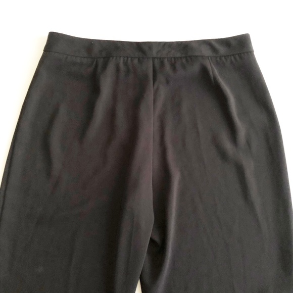 Hillard &  Hanson Dress Pants Trouser Leg Flat Front Black size 16 Soft! EUC - Picture 3 of 5